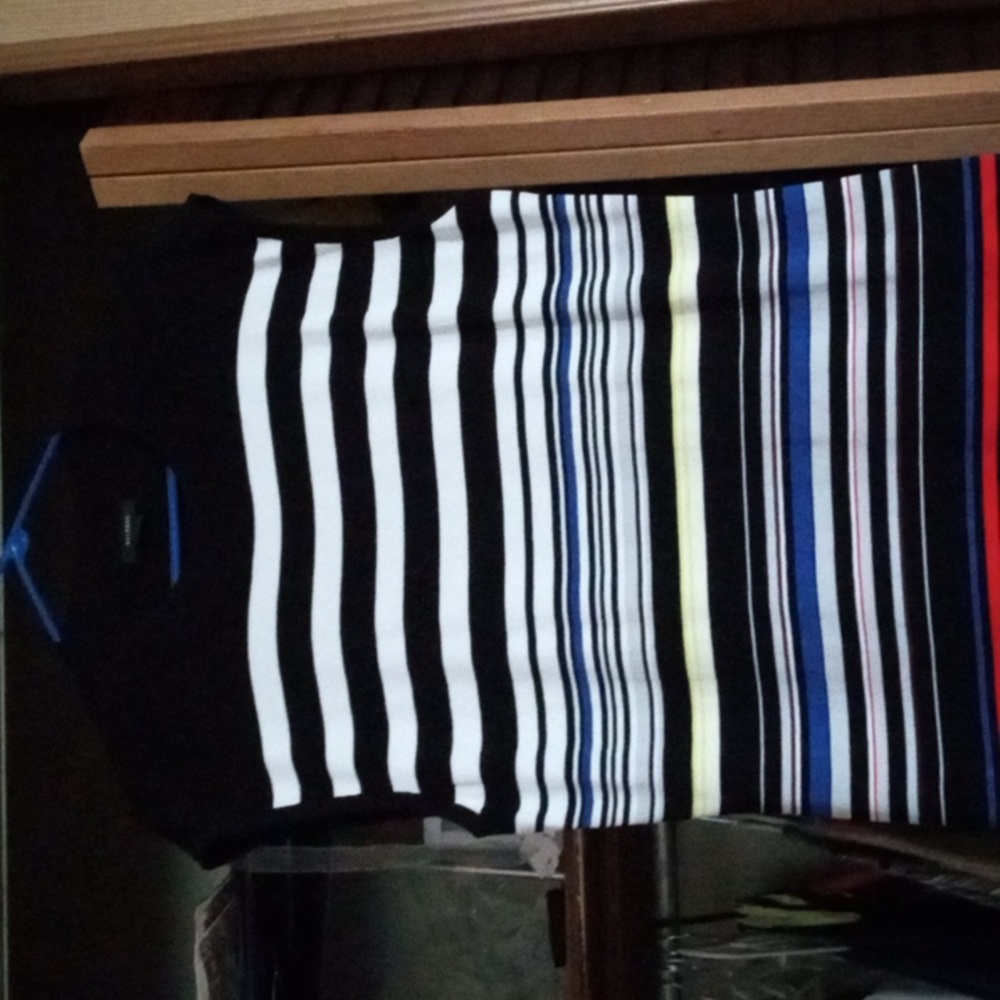 Stripes long dress NWOT